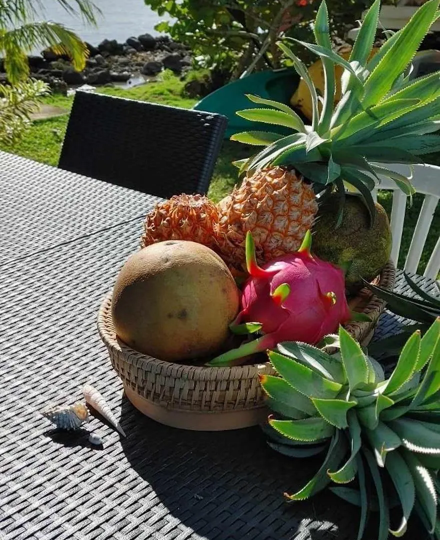 Bungalow Les Pieds Ds L Eau, La Maison Bleue Moorea Polinesia Francese